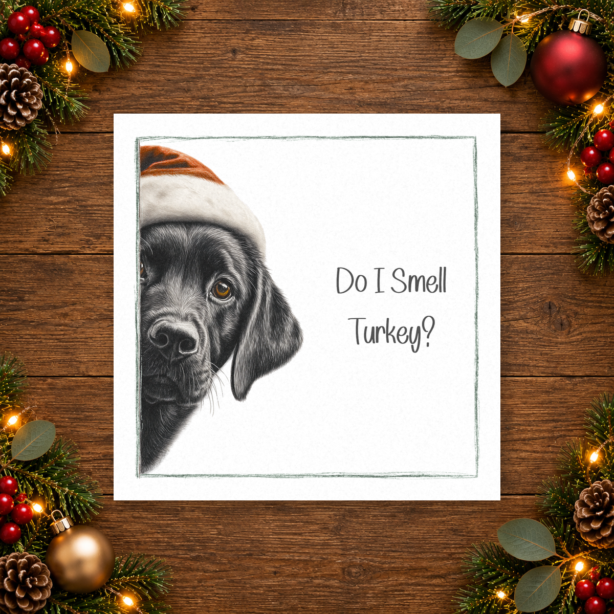 Do I Smell Turkey? Black Labrador