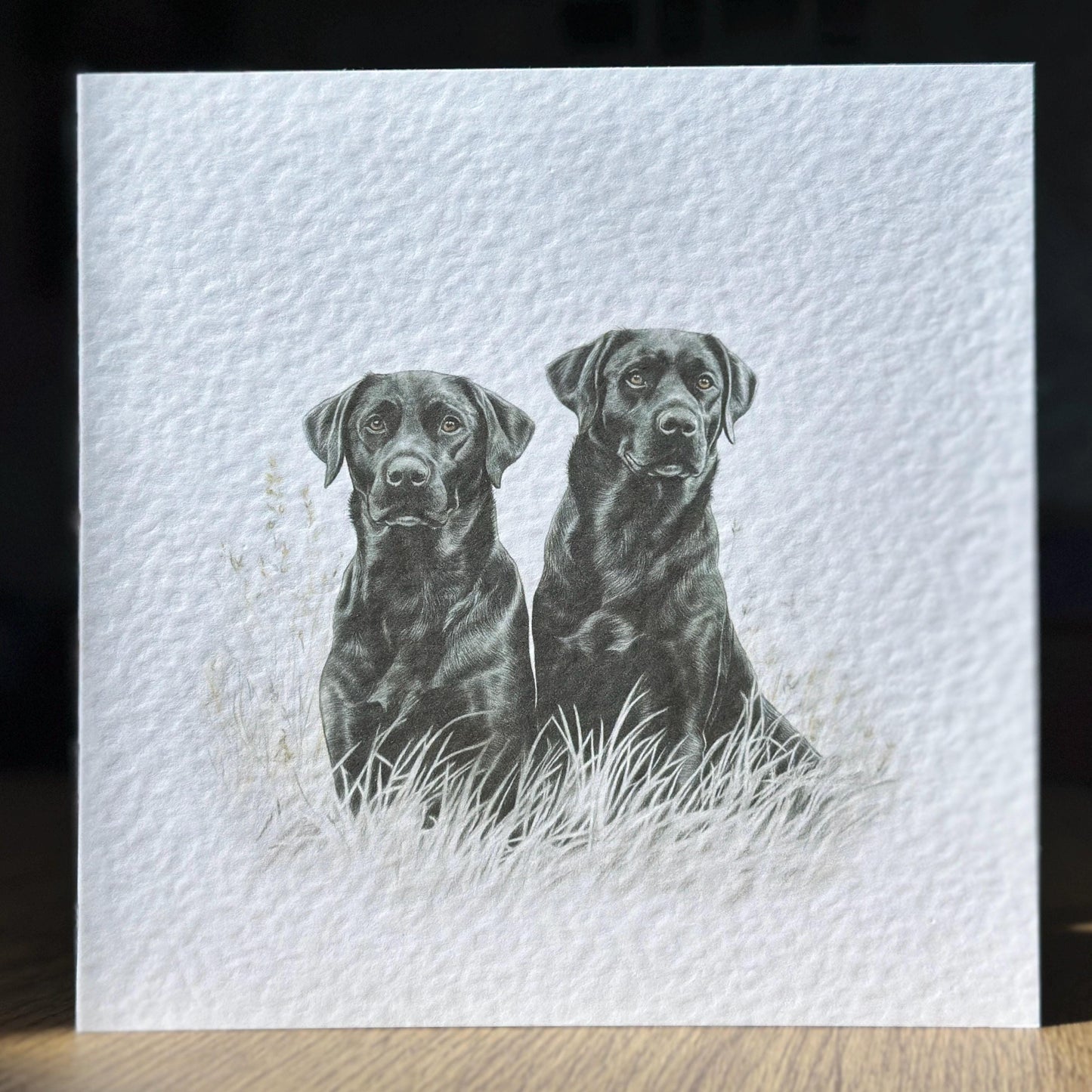 Black Labrador Retriever Card