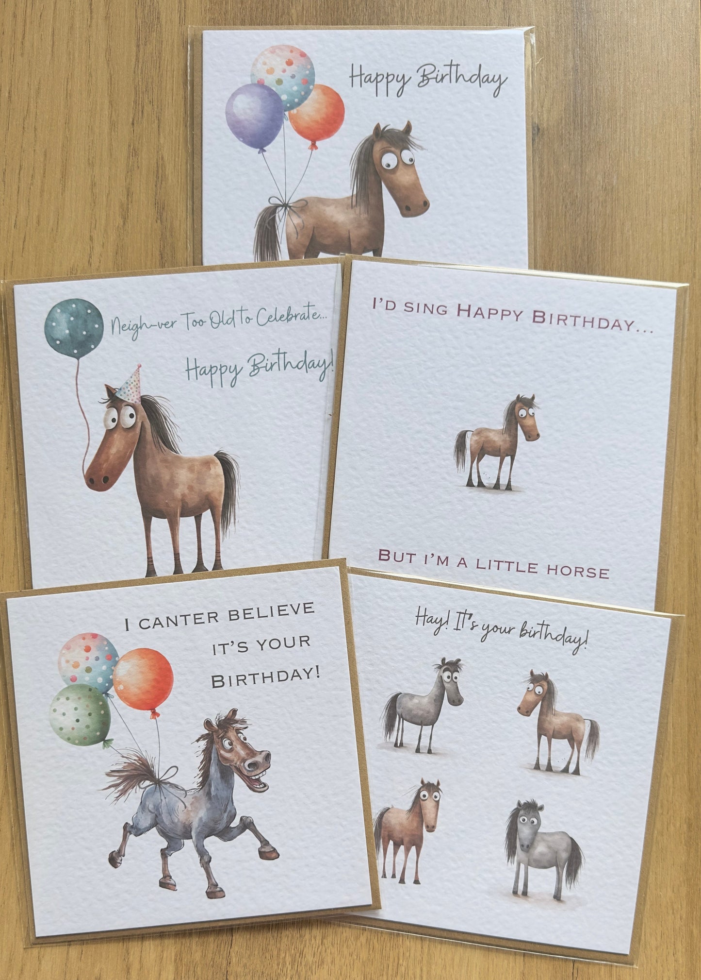 Neigh-ver Too Old To Celebrate! Horse Birthday Card