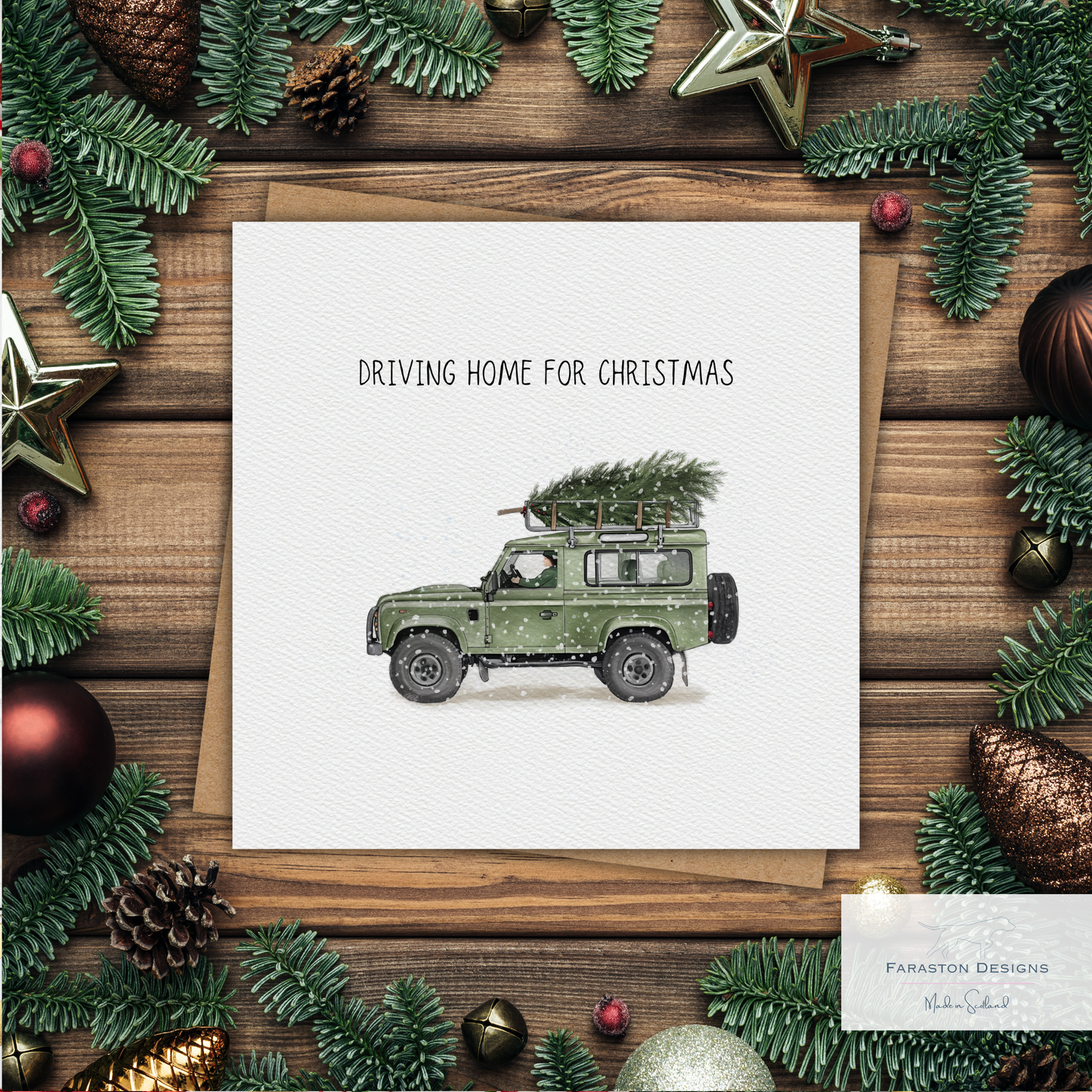 Land Rover Christmas Card – Driving Home for Christmas