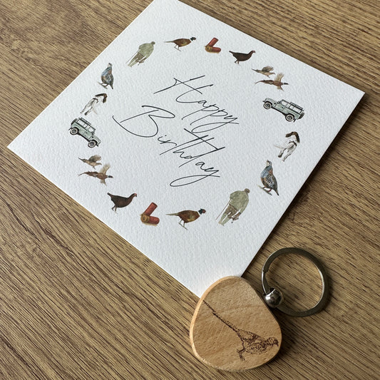 Country Sports (Ring) Happy Birthday Card