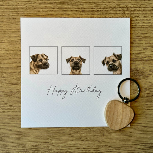 Border Terrier Birthday Card