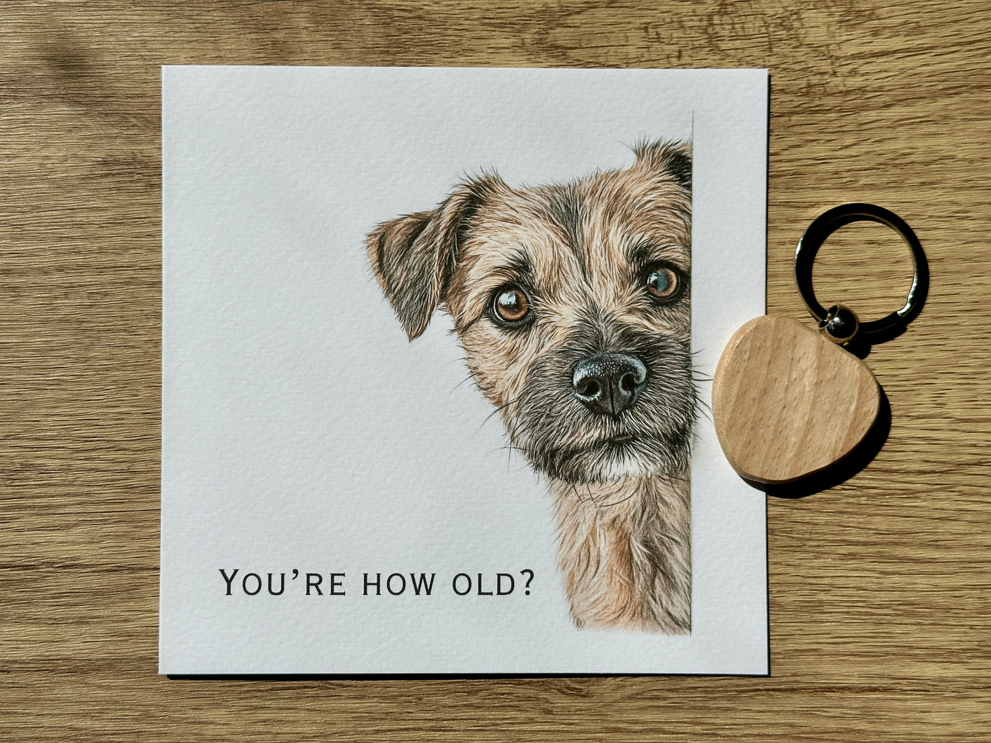 You're How Old?! Border Terrier Birthday Card