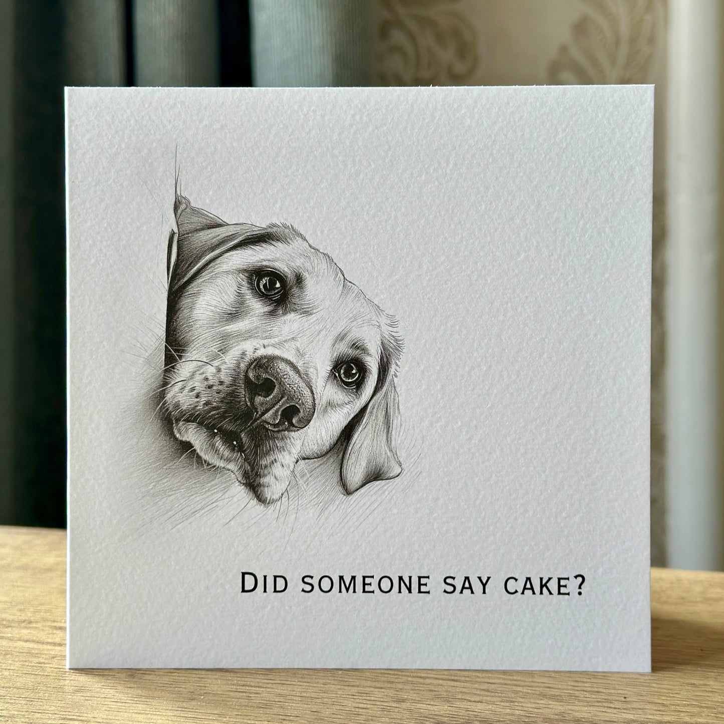 Did Someone Say Cake? Yellow Labrador Card