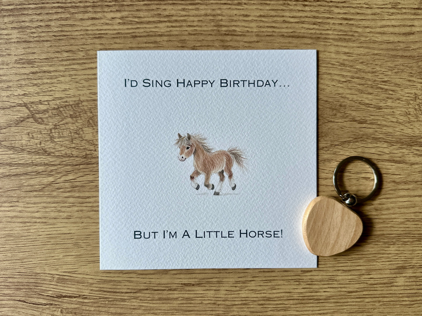 I'm a Little Horse Birthday Card