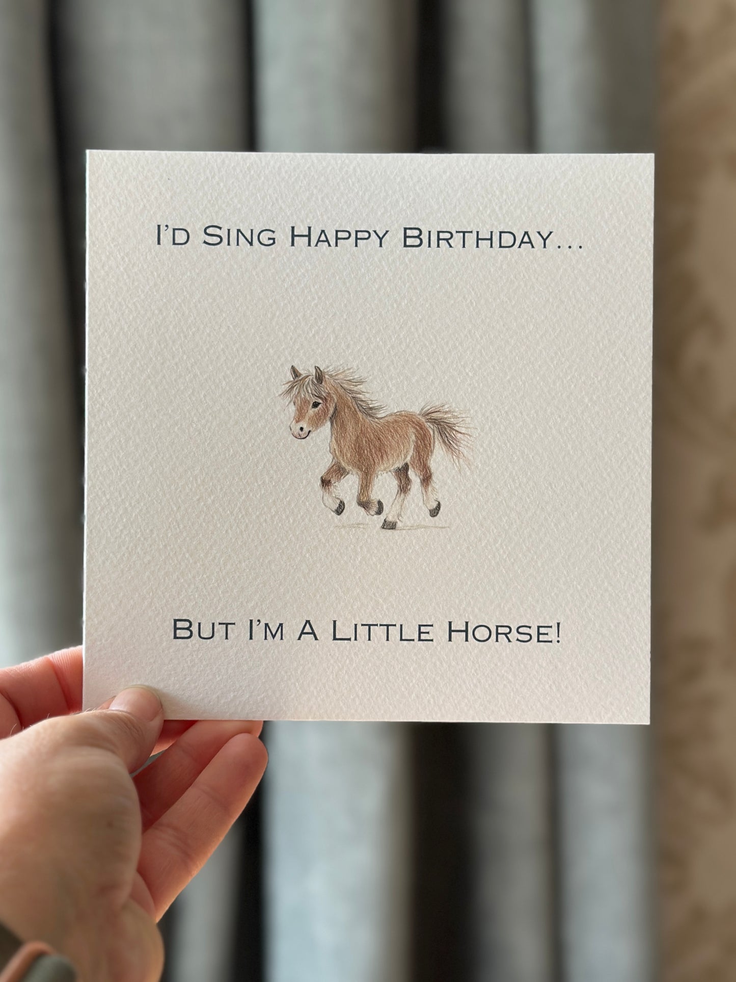 I'm a Little Horse Birthday Card