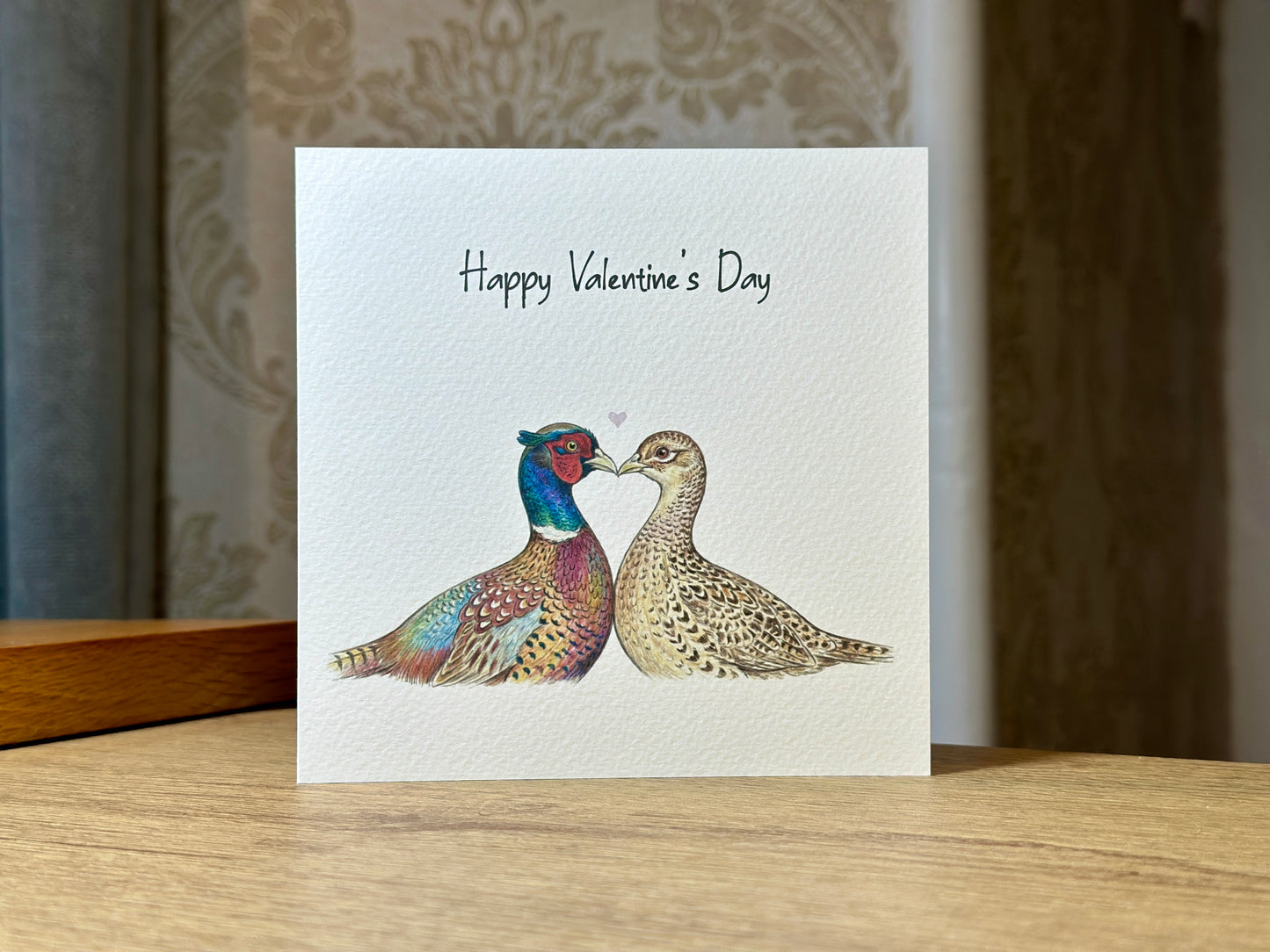 Pheasant Valentine's Day Card
