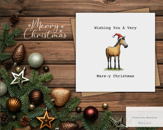 Mare-y Christmas - Horse Christmas Card