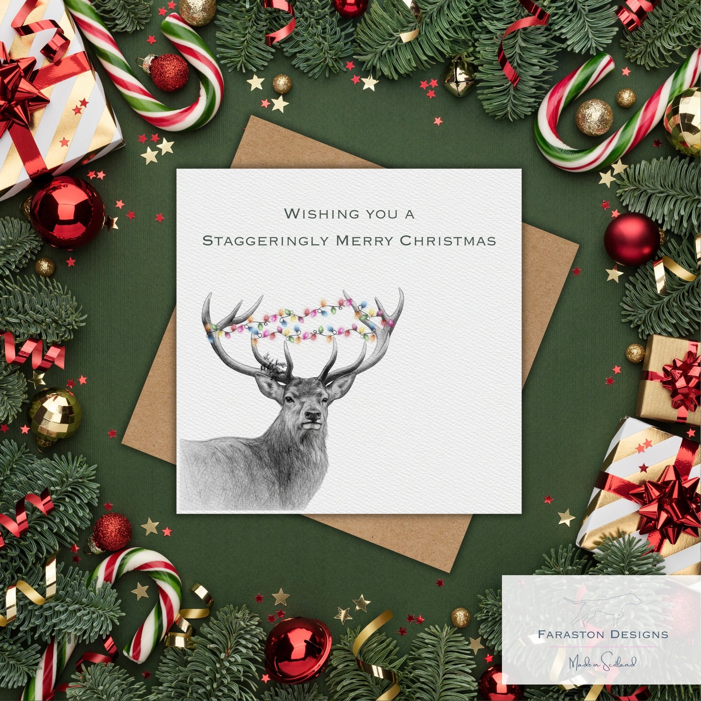Staggeringly Merry Christmas Card