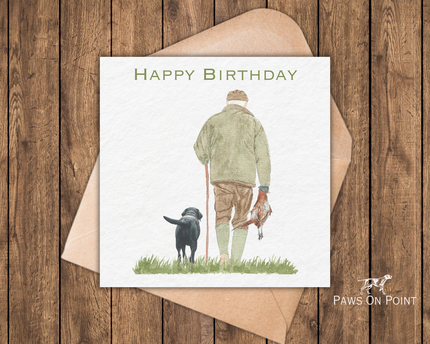 Pheasant Shooting Birthday Card