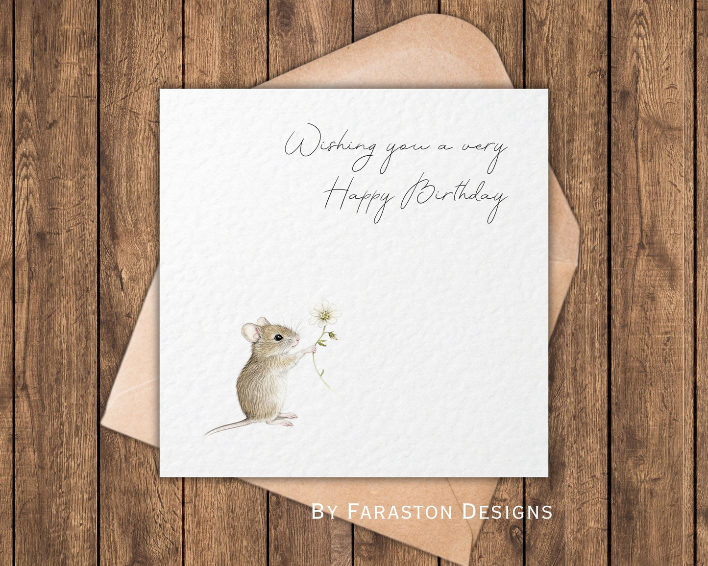 Mouse Happy Birthday Card
