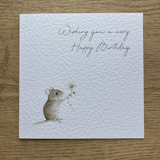 Mouse Happy Birthday Card