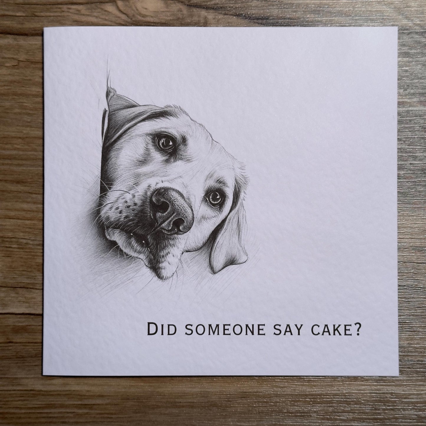 Did Someone Say Cake? Yellow Labrador Card