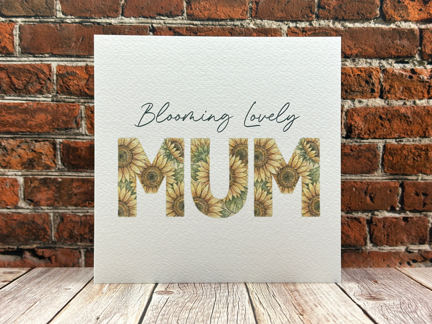 Blooming Lovely Mum Card | Sunflower Mother's Day Card