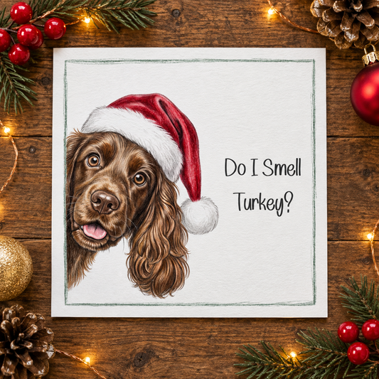 Do I Smell Turkey? Chocolate Cocker Spaniel