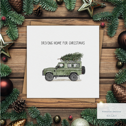Land Rover Christmas Card – Driving Home for Christmas