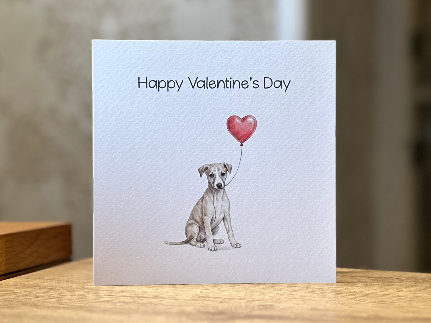 Whippet with Heart Balloon