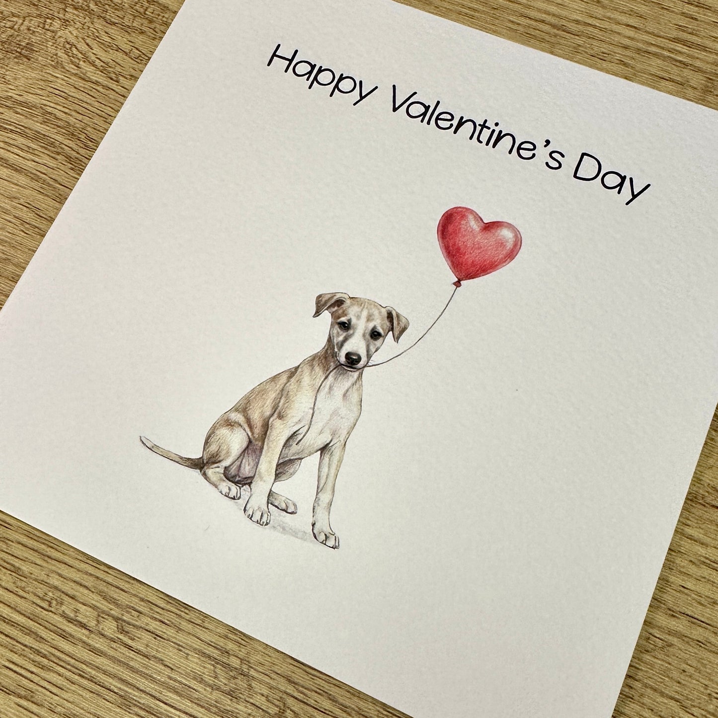 Whippet with Heart Balloon