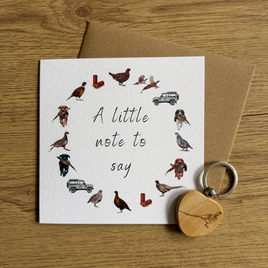 Country Sports (Ring) Just A Note Card