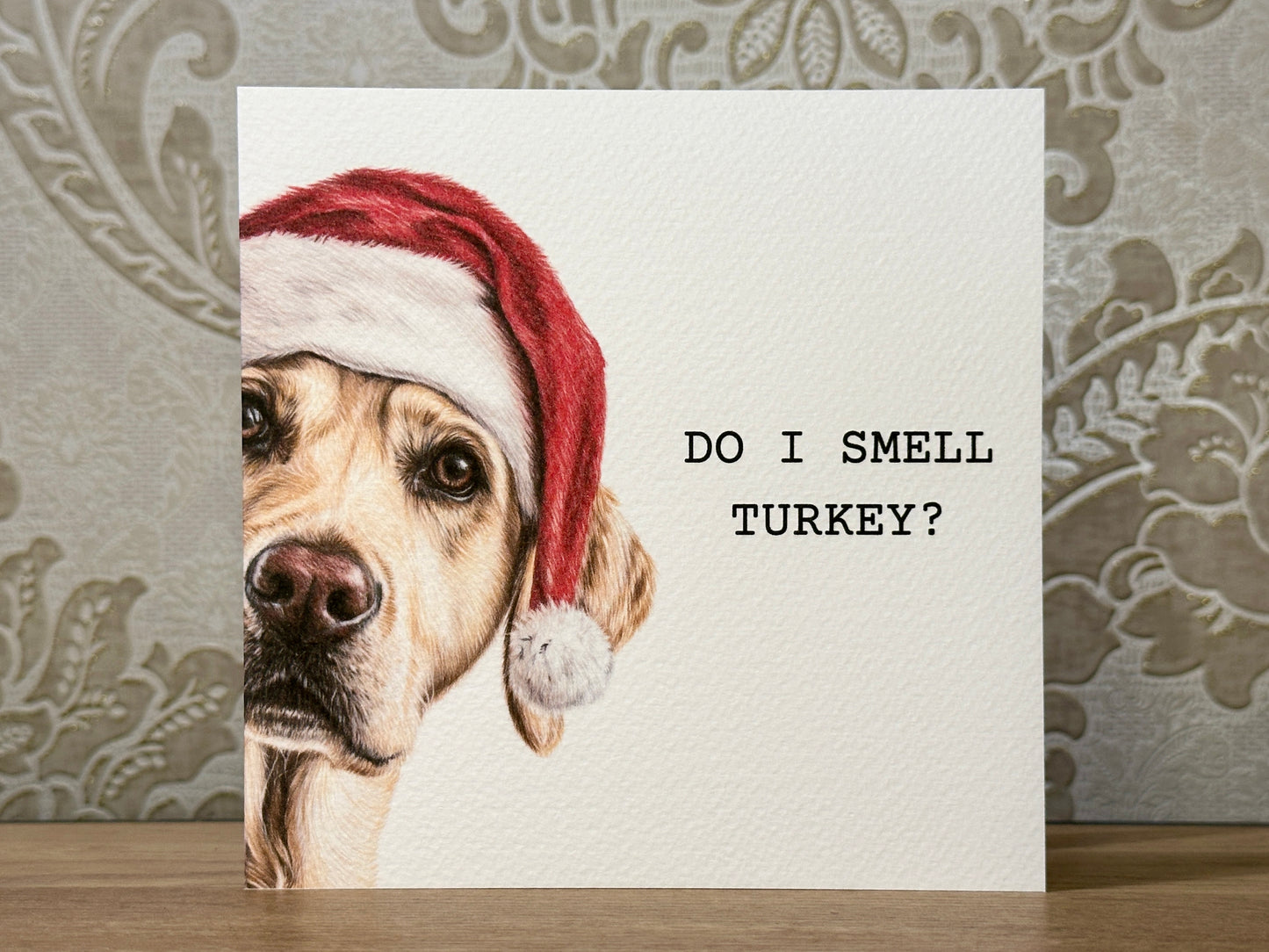 Do I Smell Turkey? Yellow Labrador