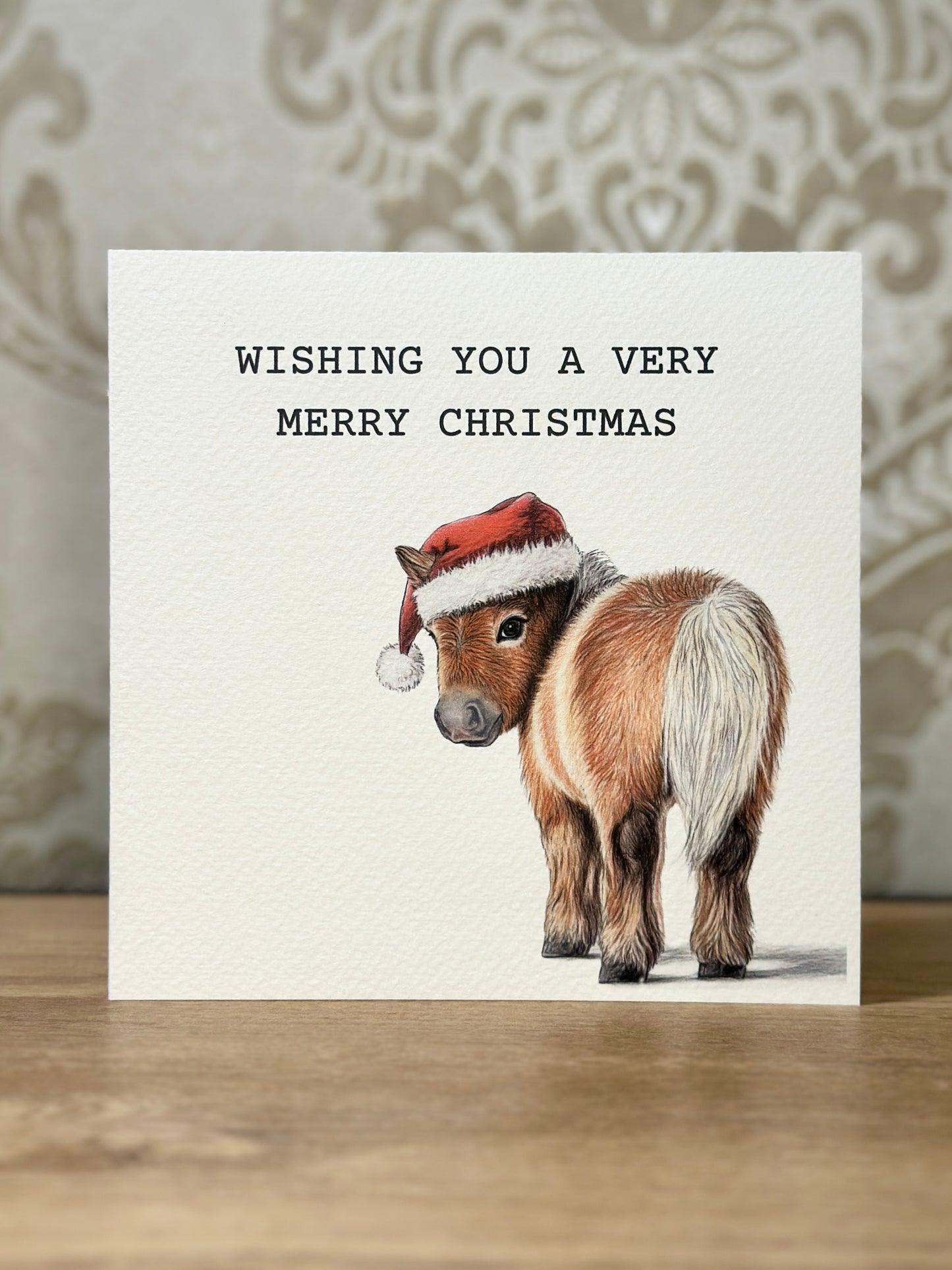 Merry Christmas Shetland Pony