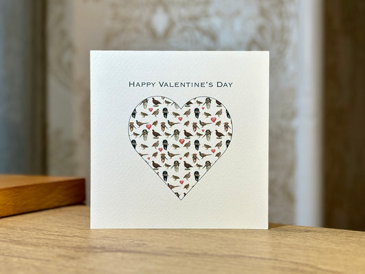 Shooting Themed Valentine's Card - Heart Pattern