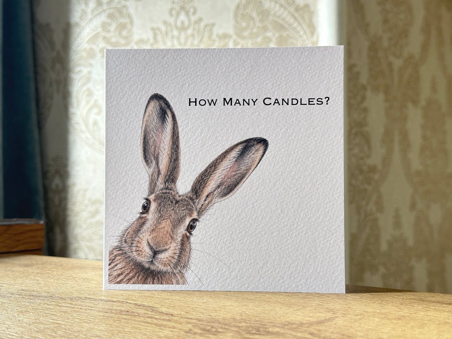 Hare - How Many Candles Birthday Card