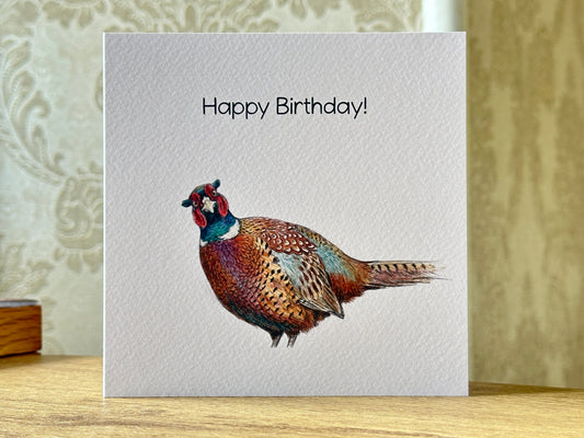 Pheasant Card - Happy Birthday!