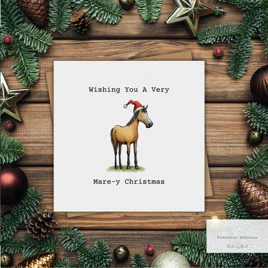 Mare-y Christmas - Horse Christmas Card