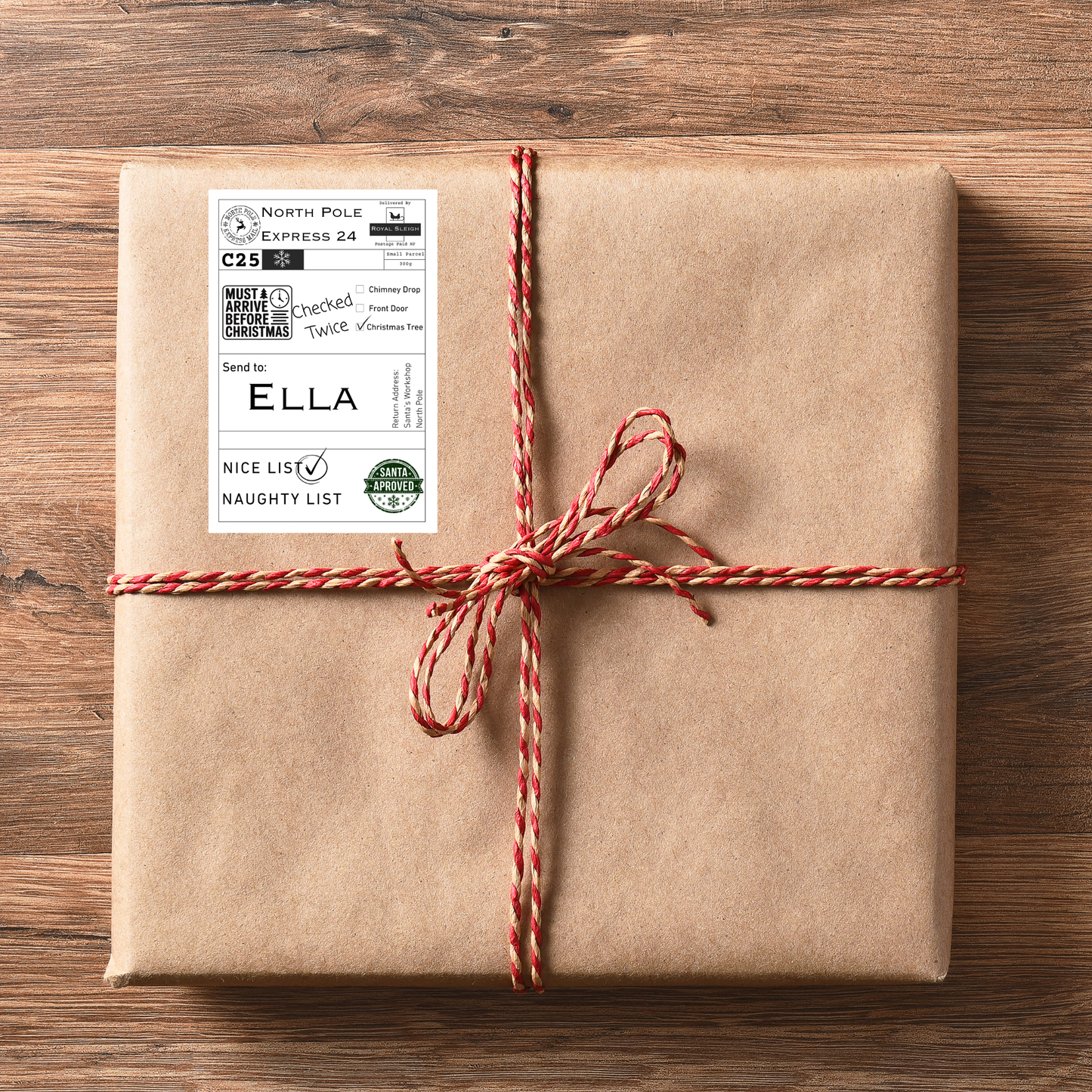 Santa Postage Labels