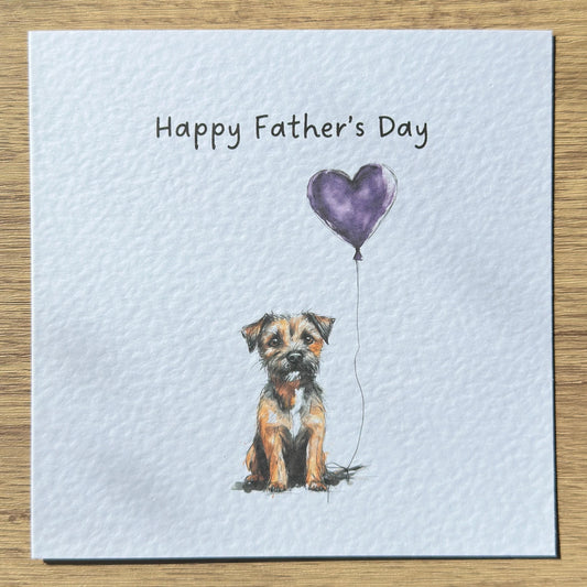 Border Terrier Father’s Day Card