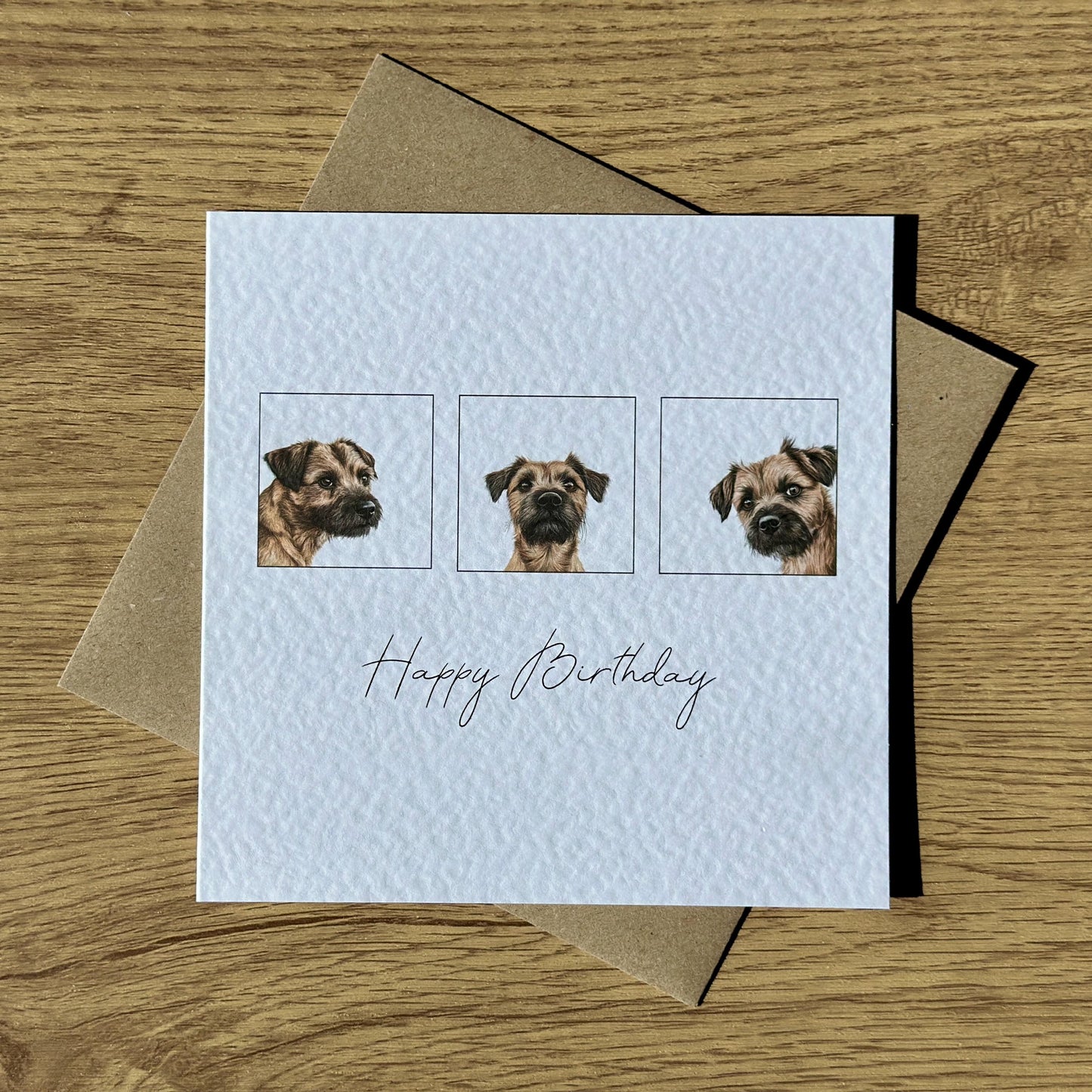 Border Terrier Birthday Card