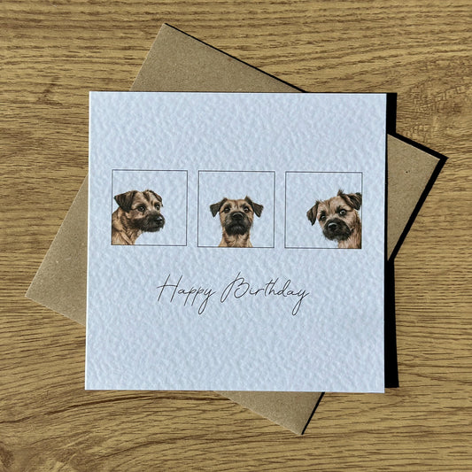 Border Terrier Birthday Card
