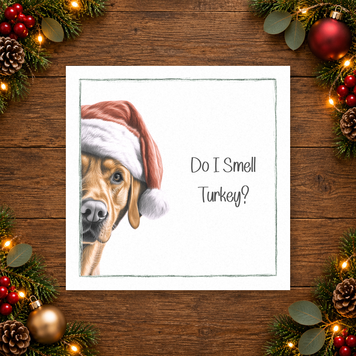 Do I Smell Turkey? Red Labrador